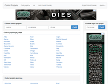 Tablet Screenshot of coduripostale.ro