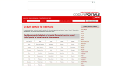 Desktop Screenshot of coduripostale.com.ro
