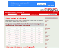 Tablet Screenshot of coduripostale.com.ro
